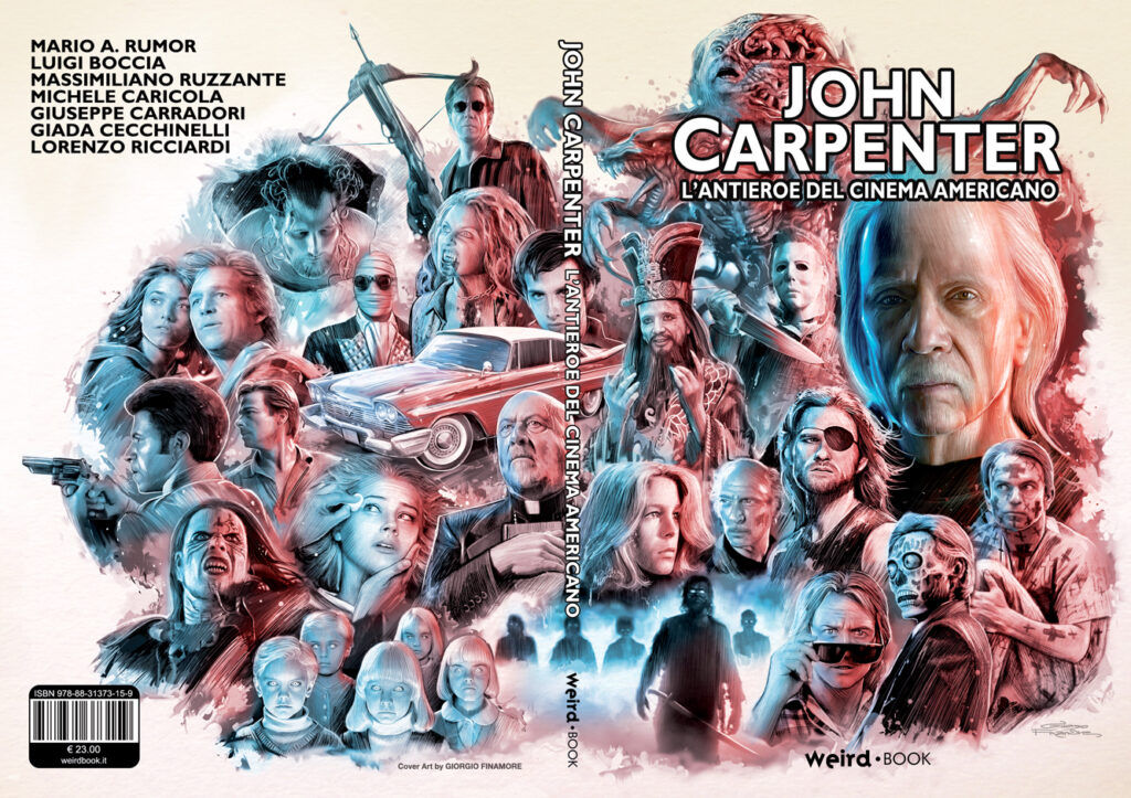 JOHN CARPENTER Lantieroe del Cinema americano WeirdBook Cover Art by Giorgio Finamore 2020